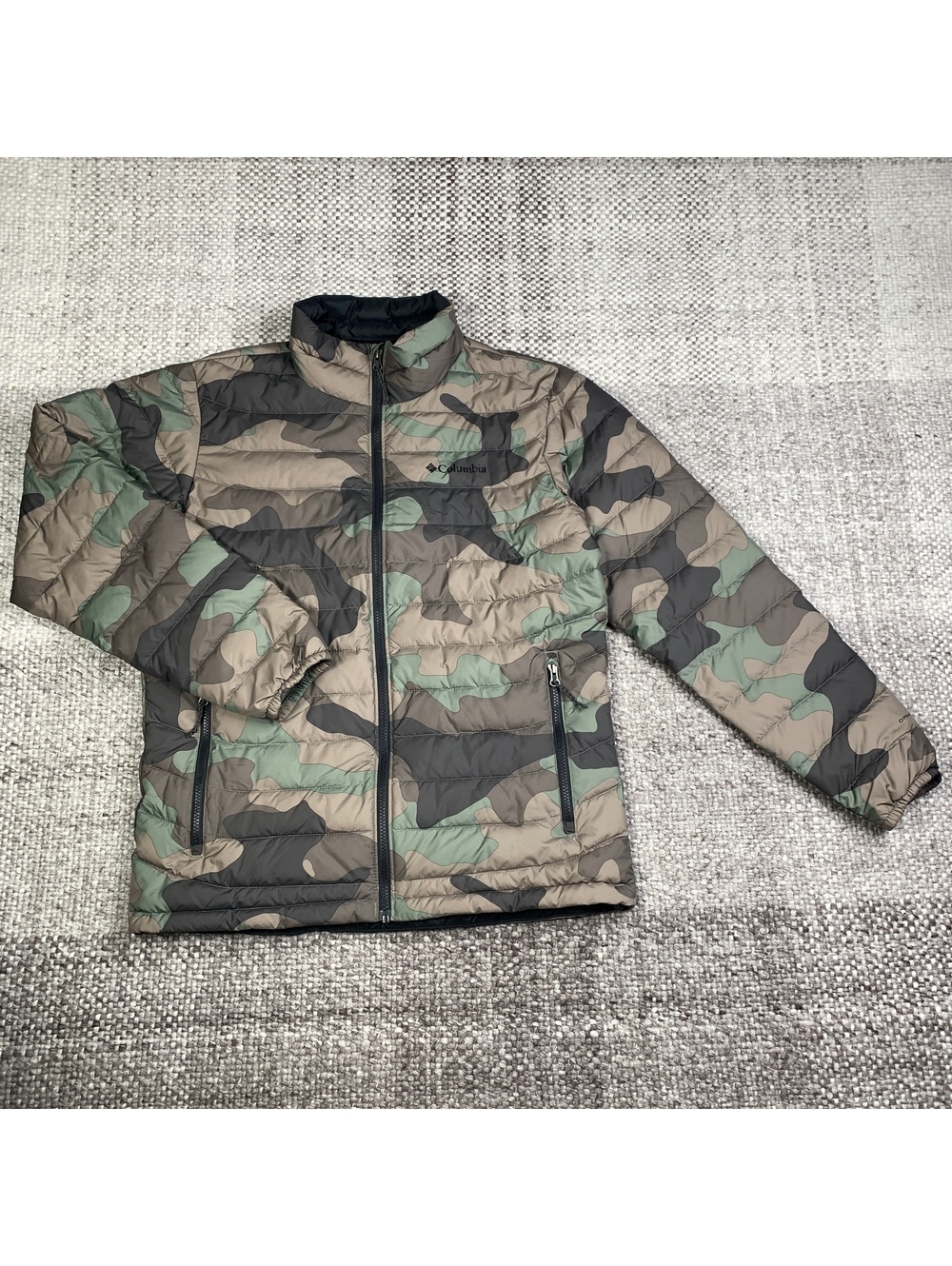 Columbia Men's Omni-Heat Camouflage Puffer Jacket Size M